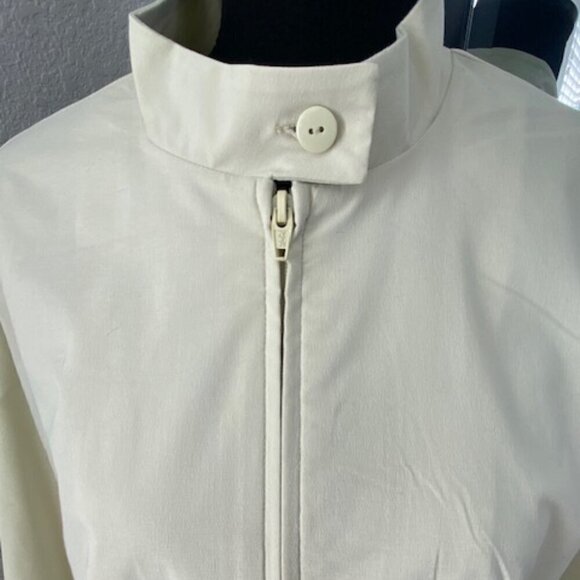 VINTAGE Street Style Pale Green Nylon Long Windbreaker Coat Medium - Picture 10 of 16